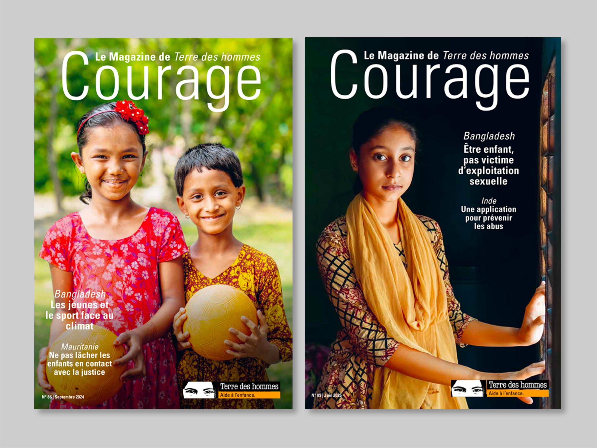 Magazine Courage pour Terre des hommes